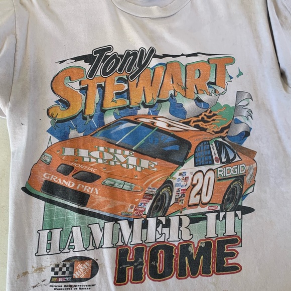Vintage 1999 Tony Stewart Nascar by Competitors View  double sided T-shirt L - Picture 2 of 11